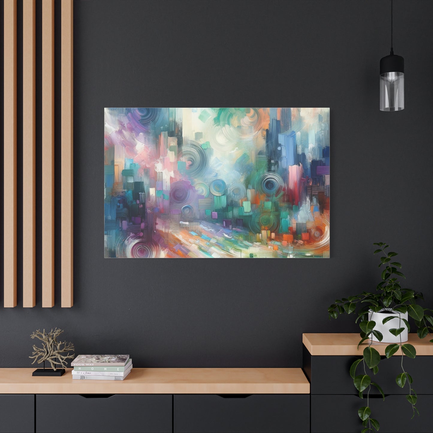 Abstract Color Symphony - Matte Canvas, Stretched, 1.25"