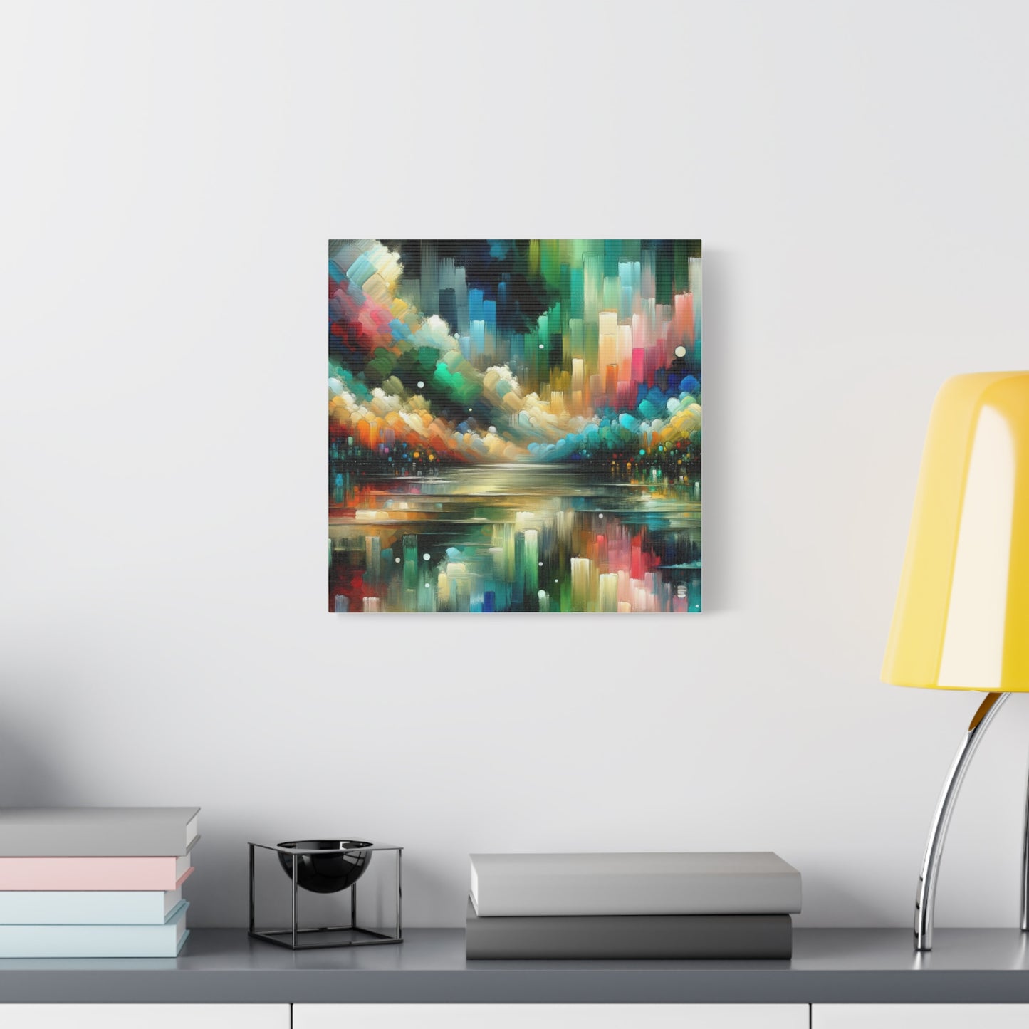 Colorful Abstract Skyline - Matte Canvas, Stretched, 1.25"