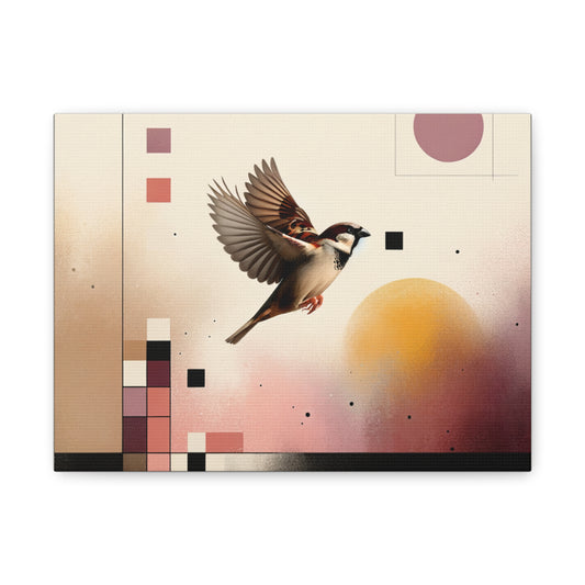 Sparrow Flight - Matte Canvas, Stretched, 1.25"