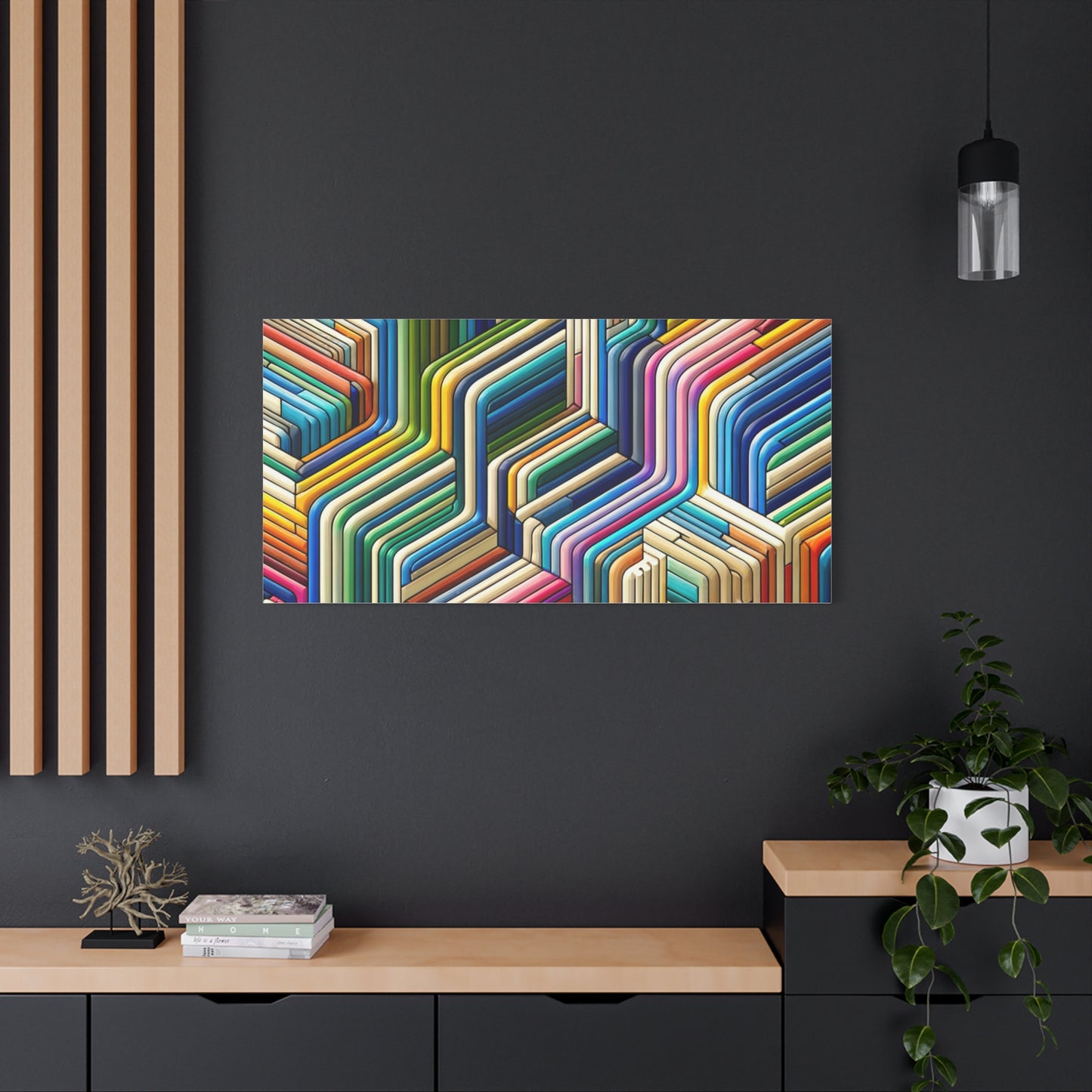 Colorful Geometric Pattern - Matte Canvas, Stretched, 1.25"