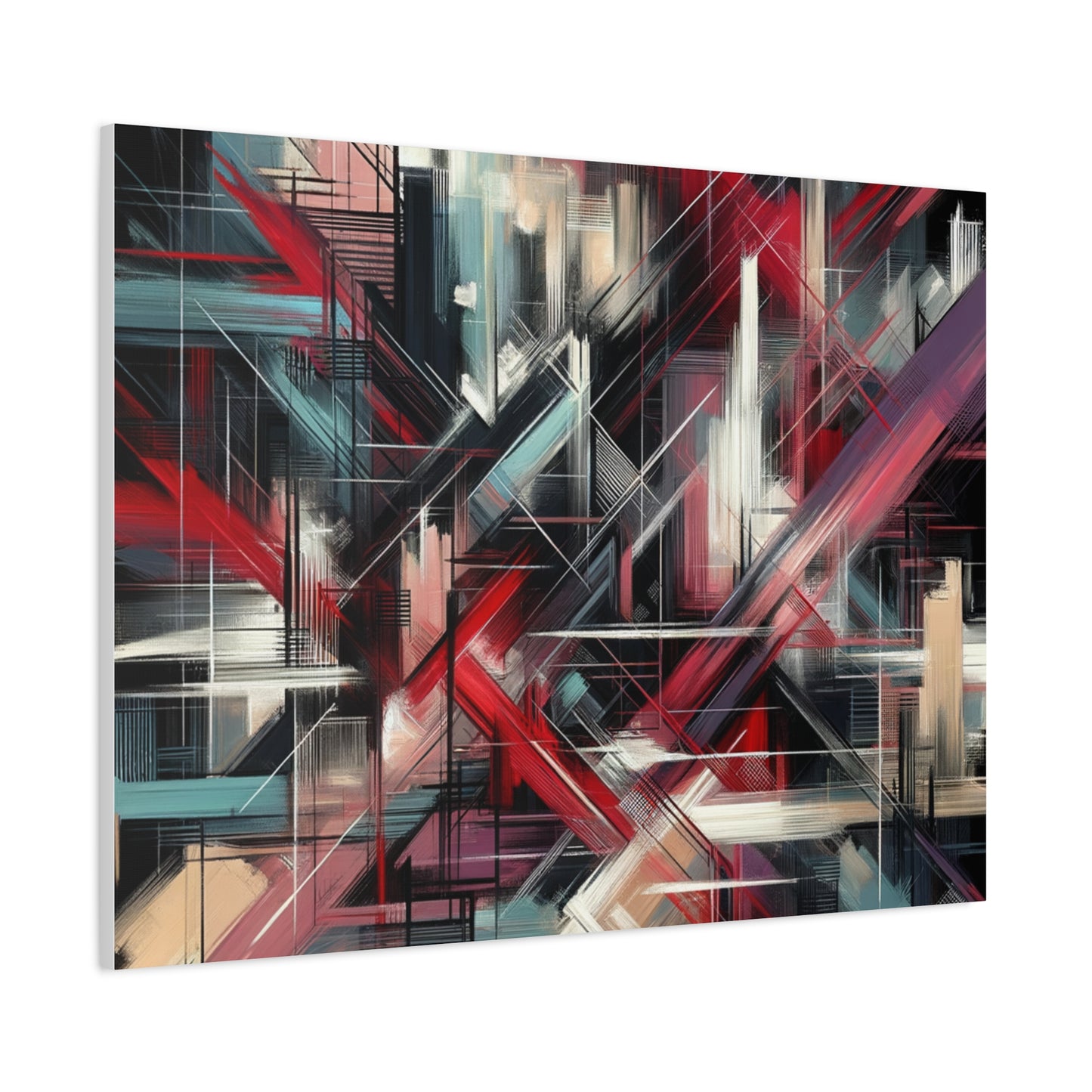 Abstract Geometric Matte Canvas, Stretched, 1.25"