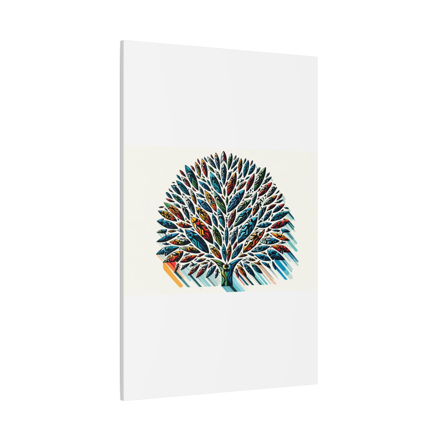 Colorful Leaf Tree - Matte Canvas, Stretched, 1.25"