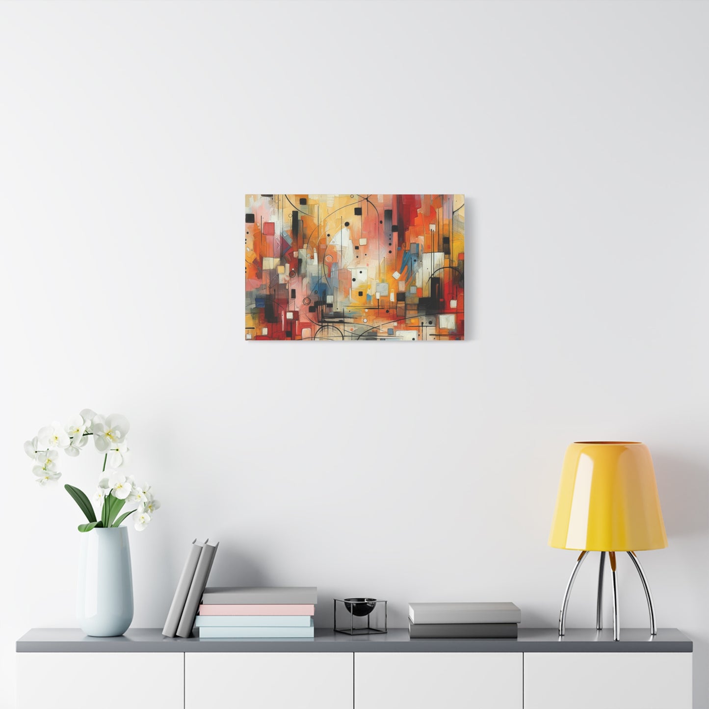 Abstract Geo Art - Matte Canvas, Stretched, 1.25"