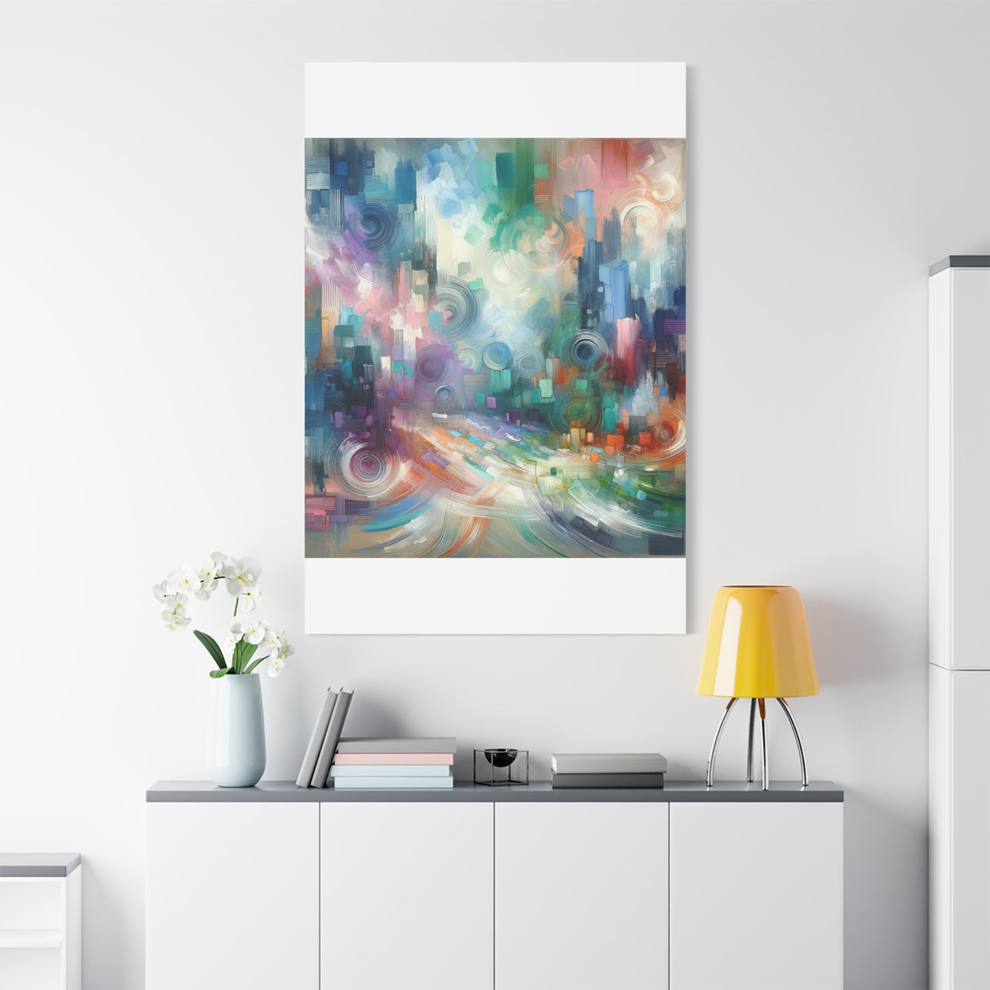 Abstract Color Symphony - Matte Canvas, Stretched, 1.25"