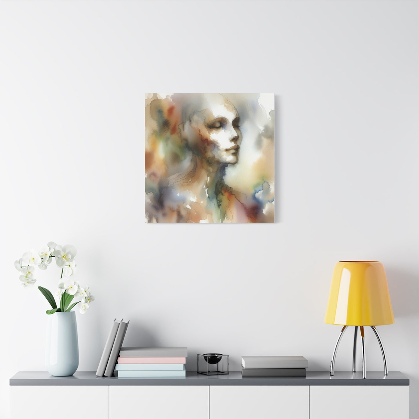 Dreamy Watercolor Portrait - Matte Canvas, Stretched, 1.25"