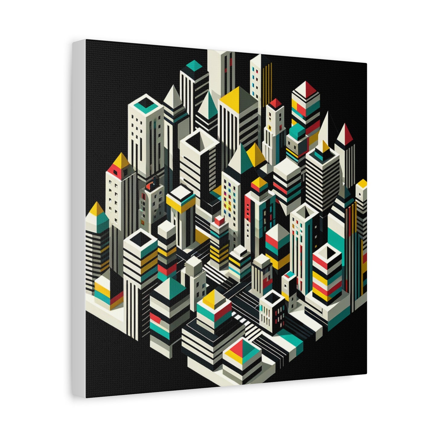 Cityscape Abstraction - Matte Canvas, Stretched, 1.25"