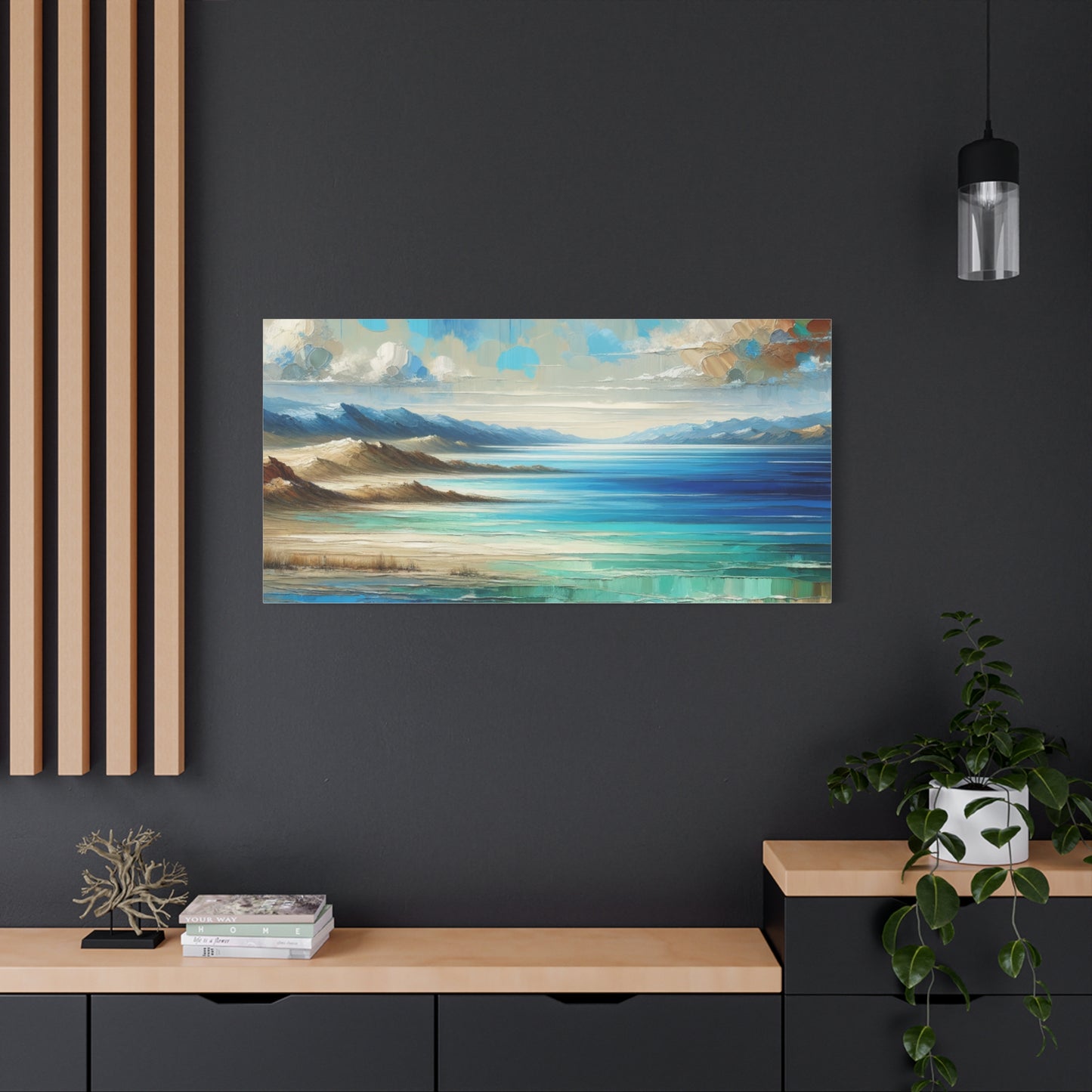 Matte Canvas, Stretched, 1.25" - Abstract Seaside Enchantment