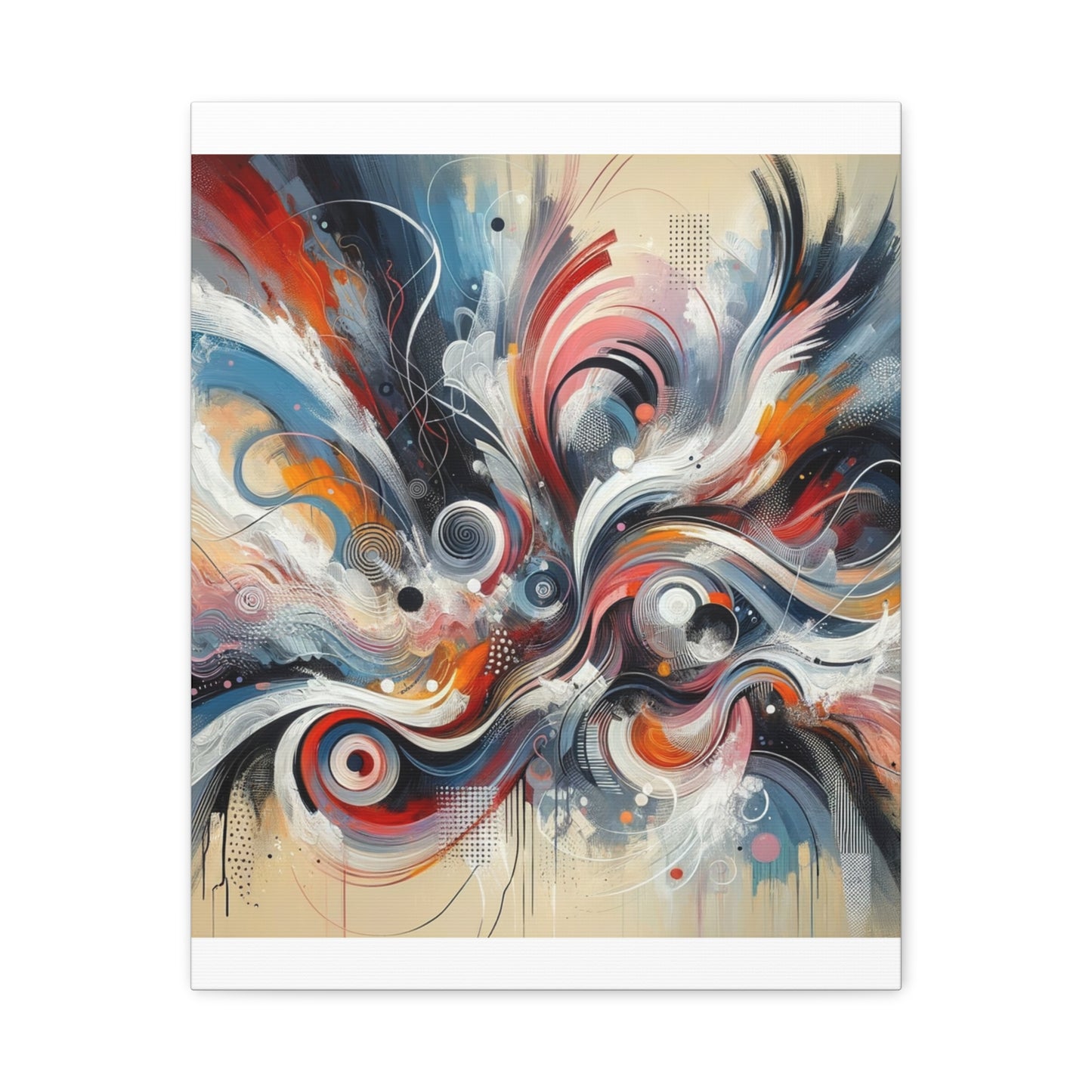 Abstract Swirl Matte Canvas, Stretched, 1.25"