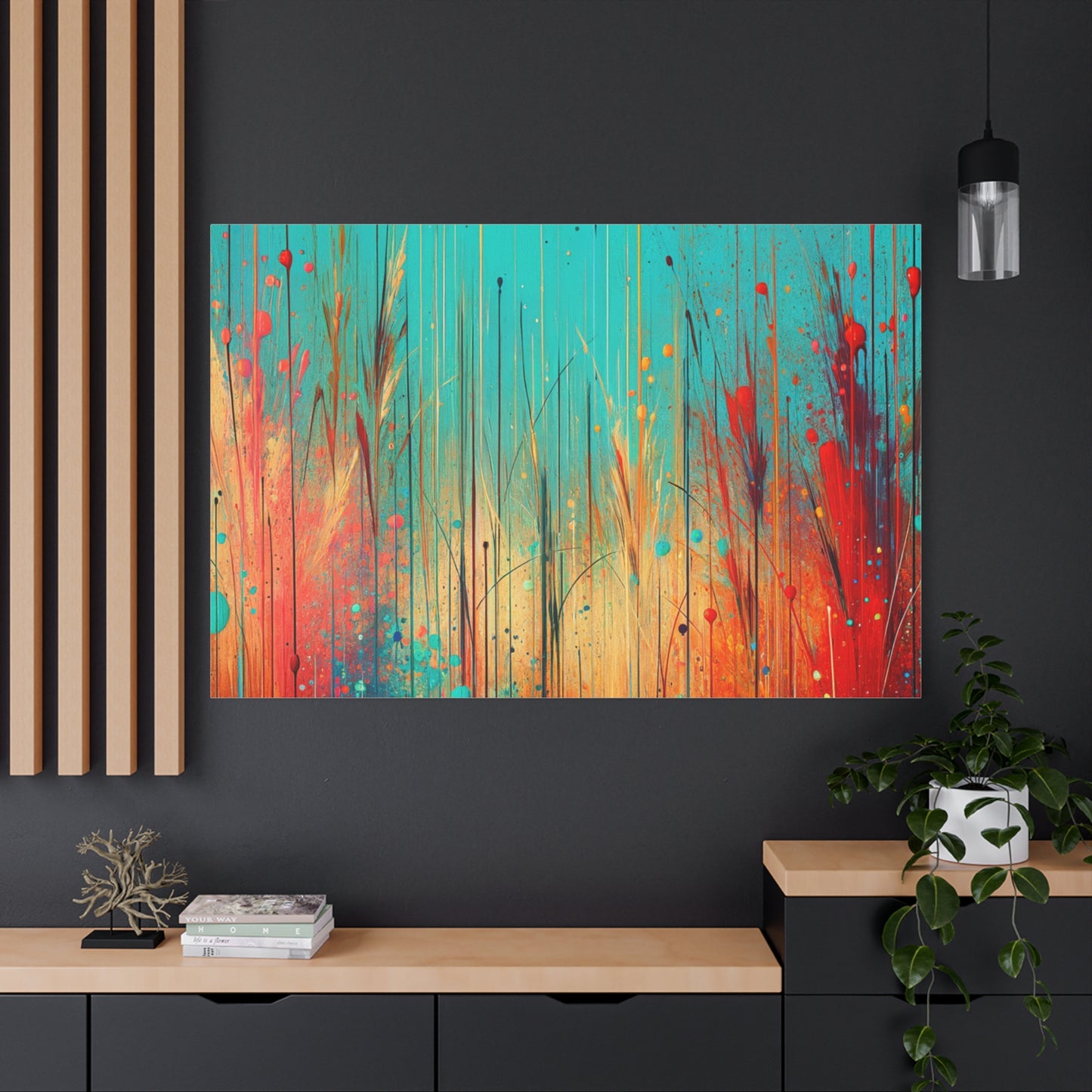 Vibrant Abstract Landscape - Matte Canvas, Stretched, 1.25"