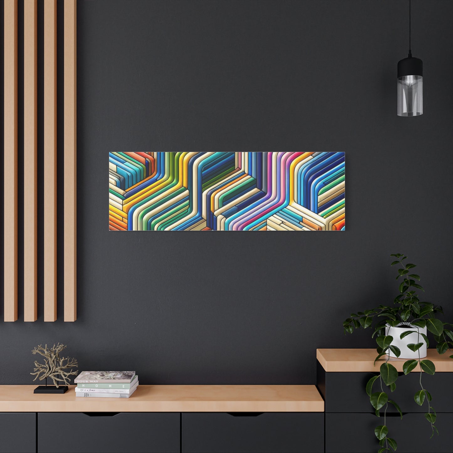 Colorful Geometric Pattern - Matte Canvas, Stretched, 1.25"