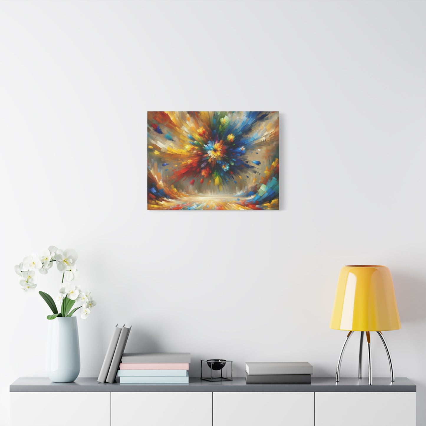 Abstract Burst of Colors - Matte Canvas, Stretched, 1.25"