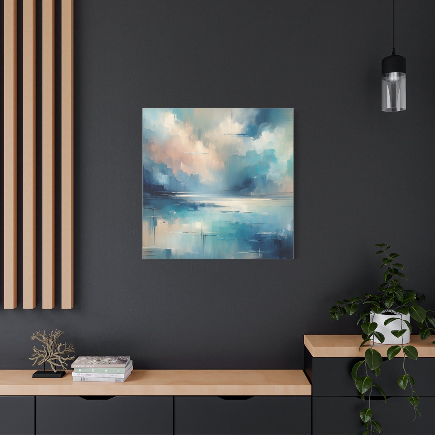 Abstract Sky Reflection - Matte Canvas, Stretched, 1.25"