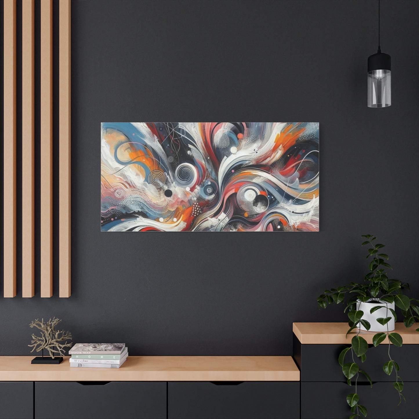 Abstract Swirl Matte Canvas, Stretched, 1.25"