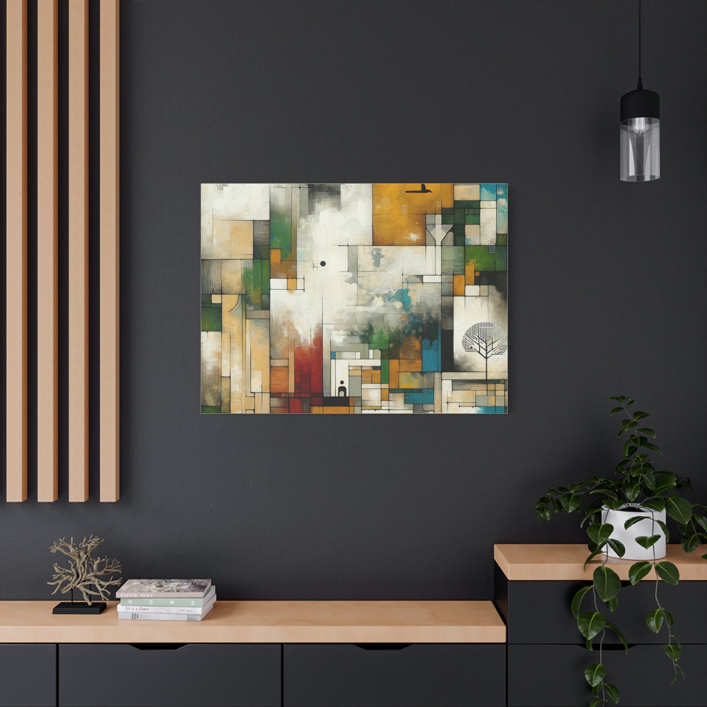 Abstract Geometric Art - Matte Canvas, Stretched, 1.25"