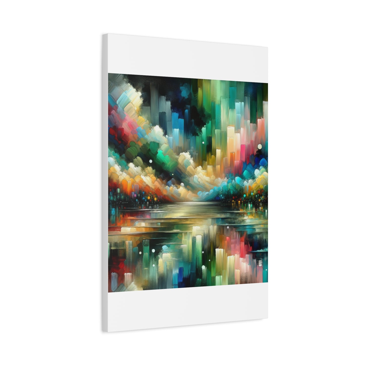 Colorful Abstract Skyline - Matte Canvas, Stretched, 1.25"