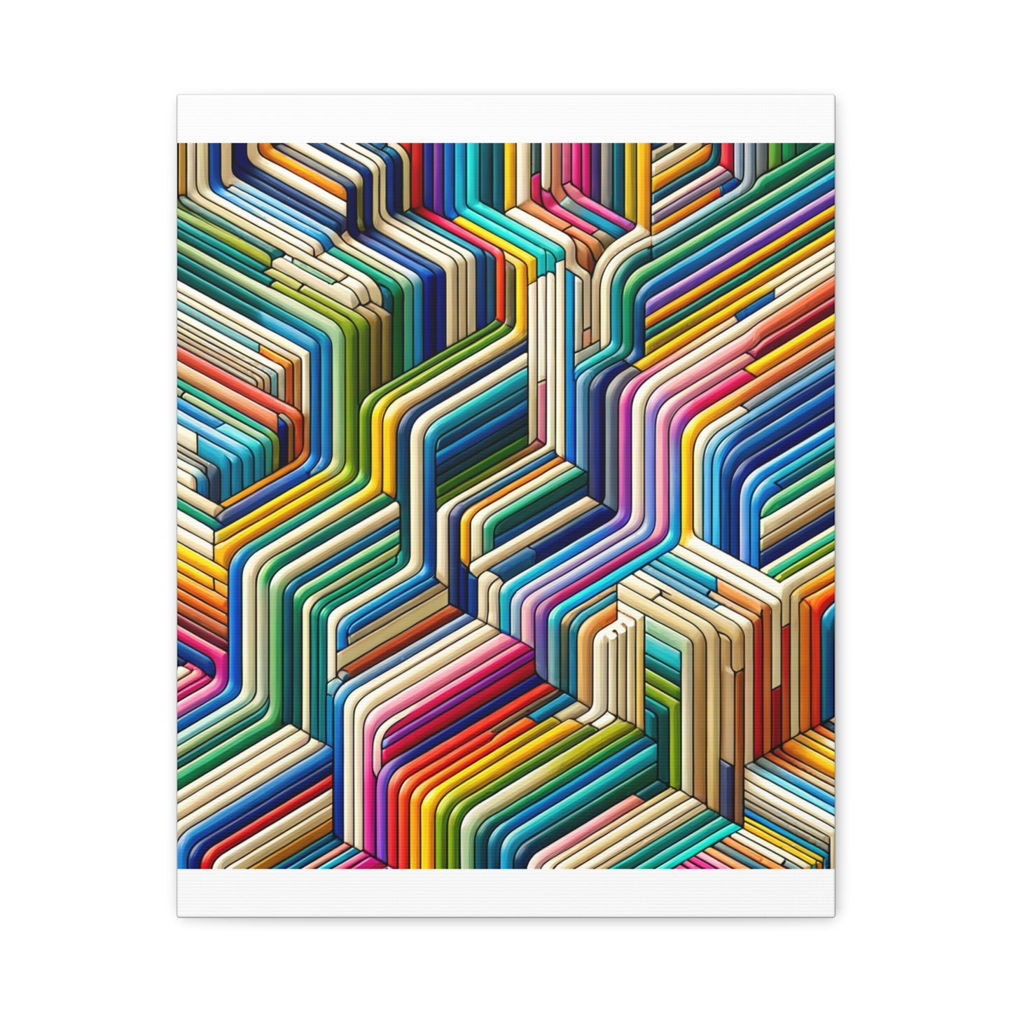 Colorful Geometric Pattern - Matte Canvas, Stretched, 1.25"