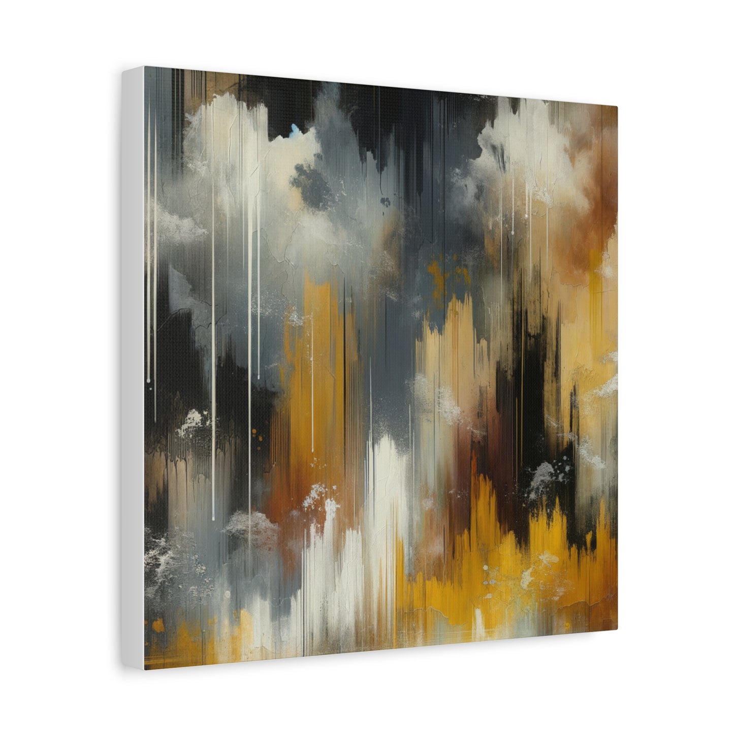 Abstract Drizzle - Matte Canvas, Stretched, 1.25"