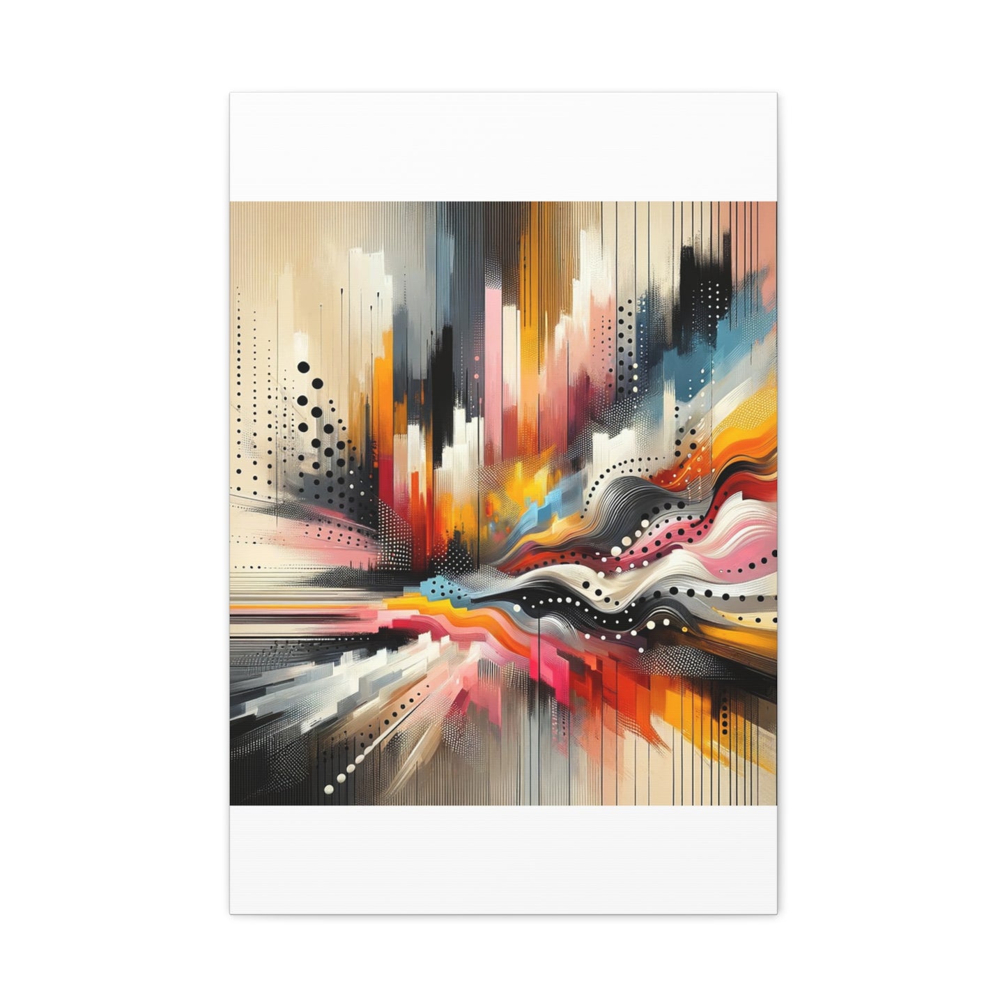 Abstract Color Symphony - Matte Canvas, Stretched, 1.25"