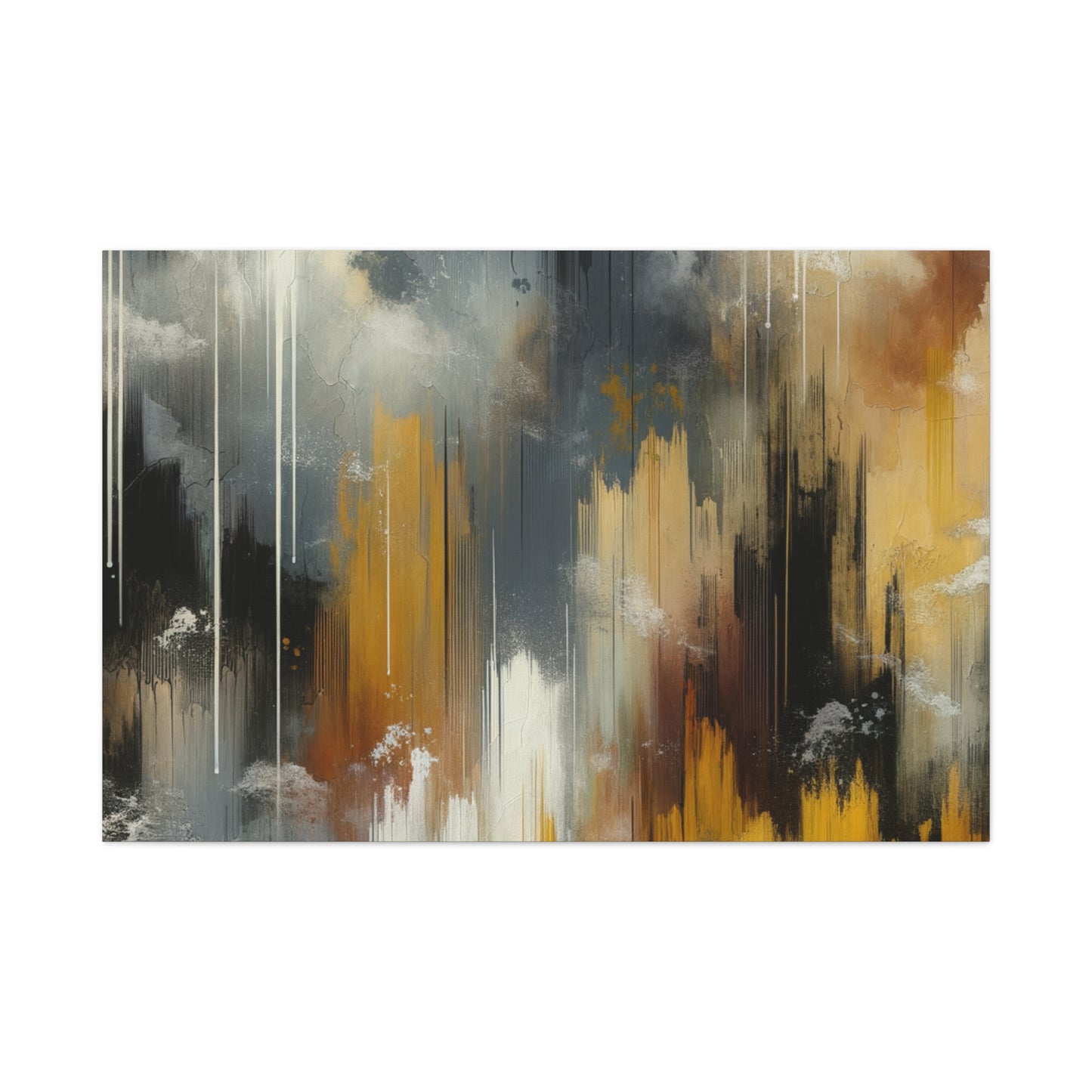 Abstract Drizzle - Matte Canvas, Stretched, 1.25"