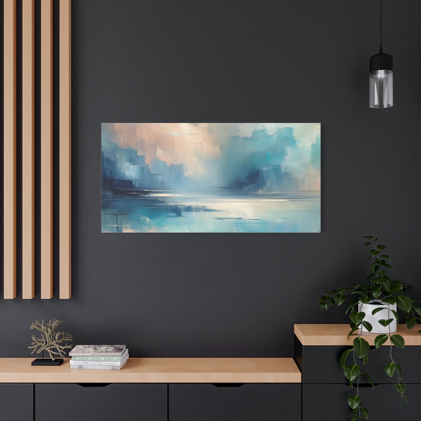 Abstract Sky Reflection - Matte Canvas, Stretched, 1.25"