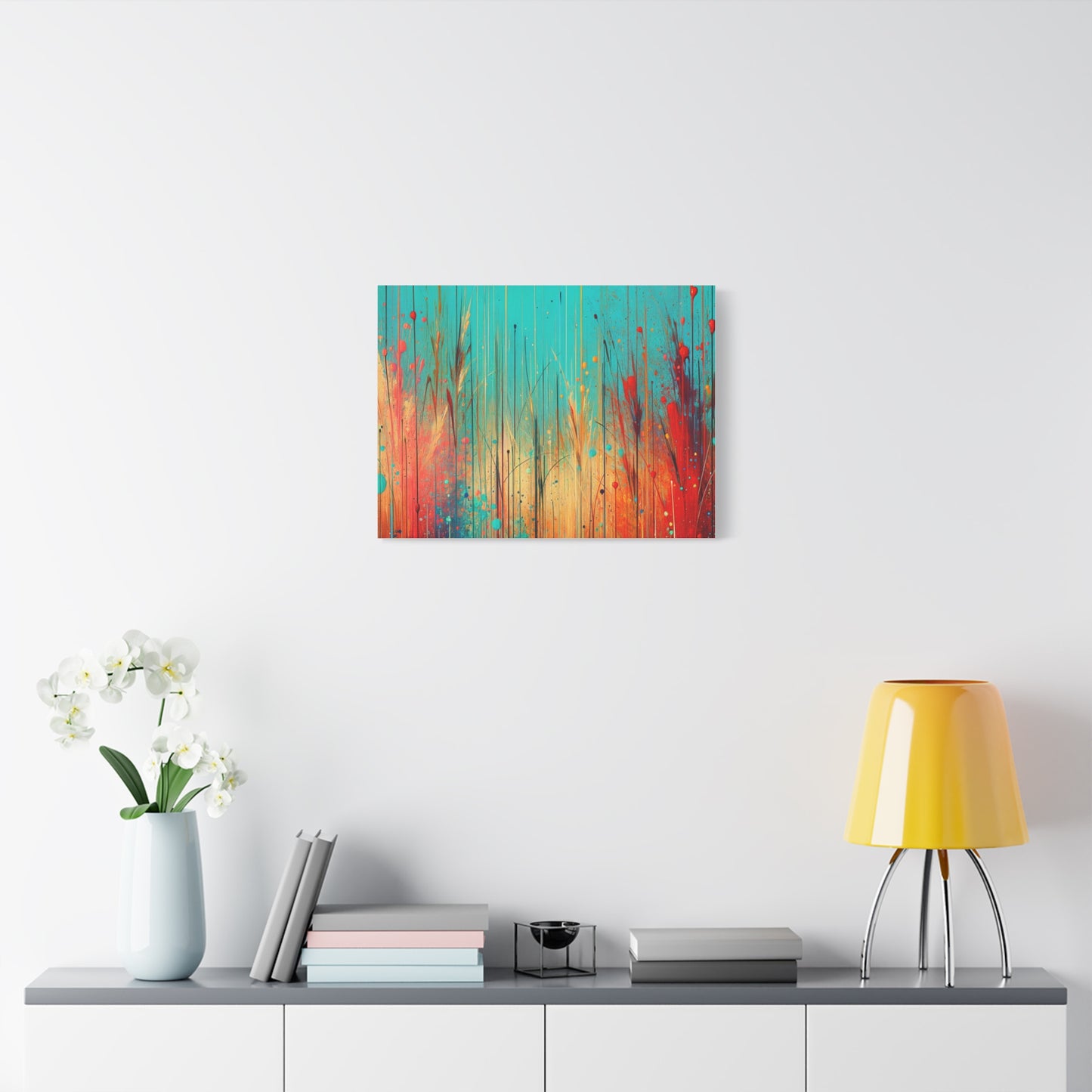 Vibrant Abstract Landscape - Matte Canvas, Stretched, 1.25"