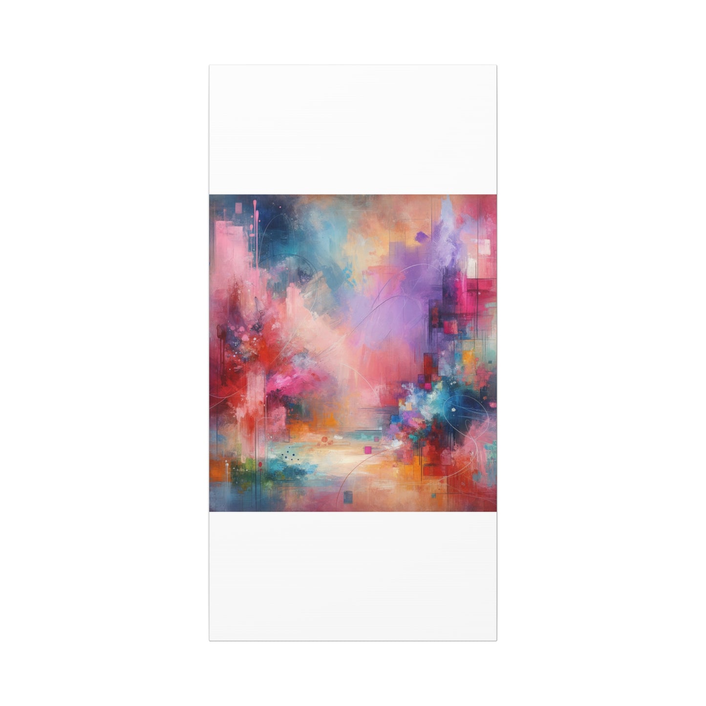 Abstract Color Symphony - Matte Canvas, Stretched, 1.25"