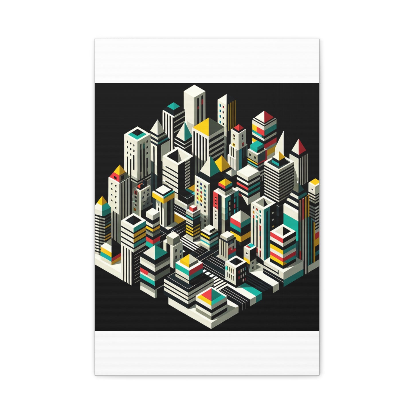 Cityscape Abstraction - Matte Canvas, Stretched, 1.25"