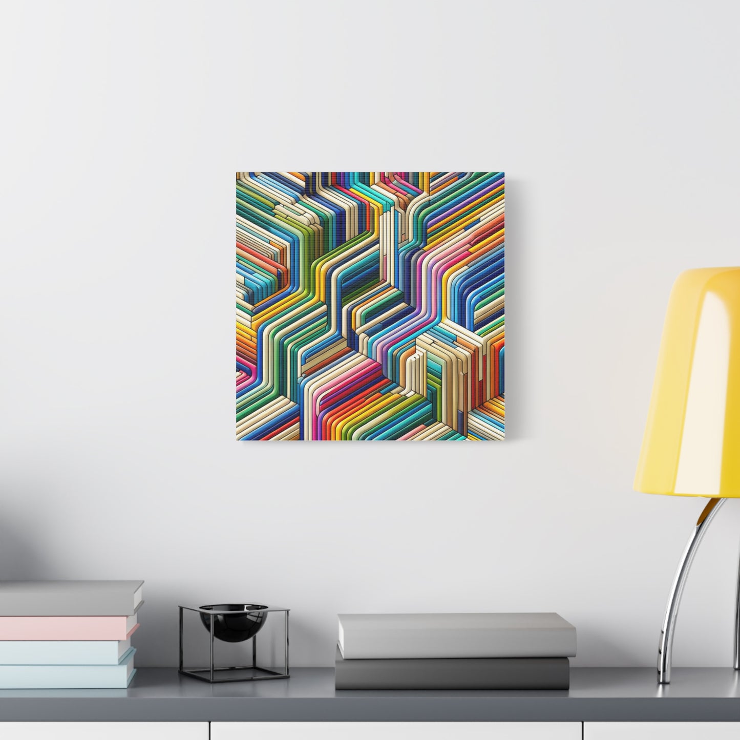 Colorful Geometric Pattern - Matte Canvas, Stretched, 1.25"