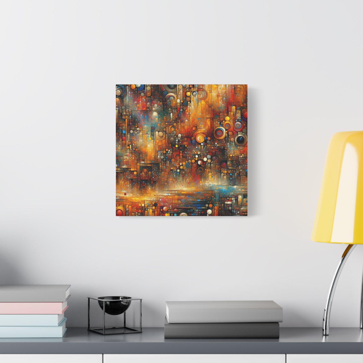 Abstract Geometric Harmony - Matte Canvas, Stretched, 1.25"