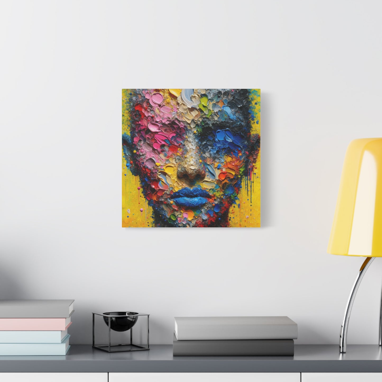 Vibrant Abstract Portrait - Matte Canvas, Stretched, 1.25"