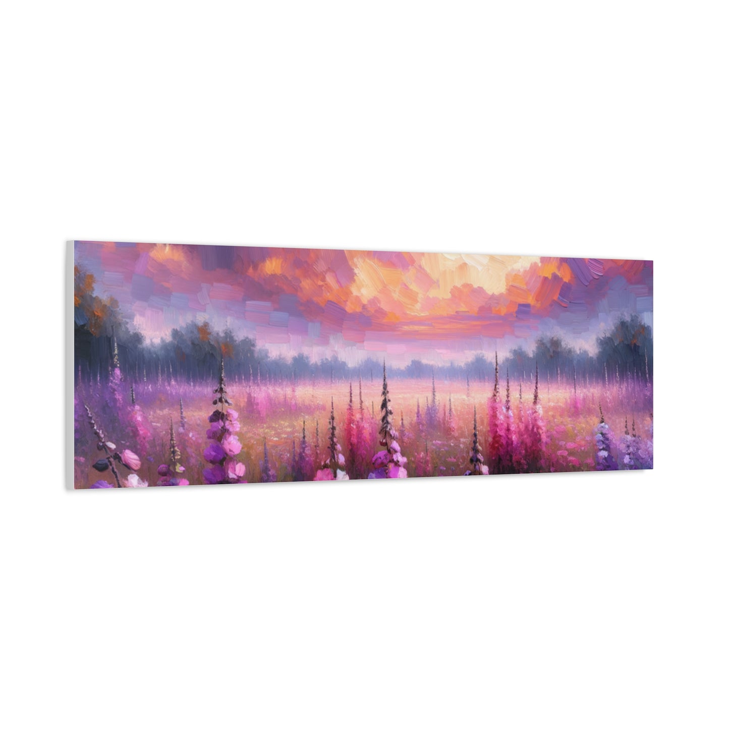 Floral Sunset Matte Canvas, Stretched, 1.25"