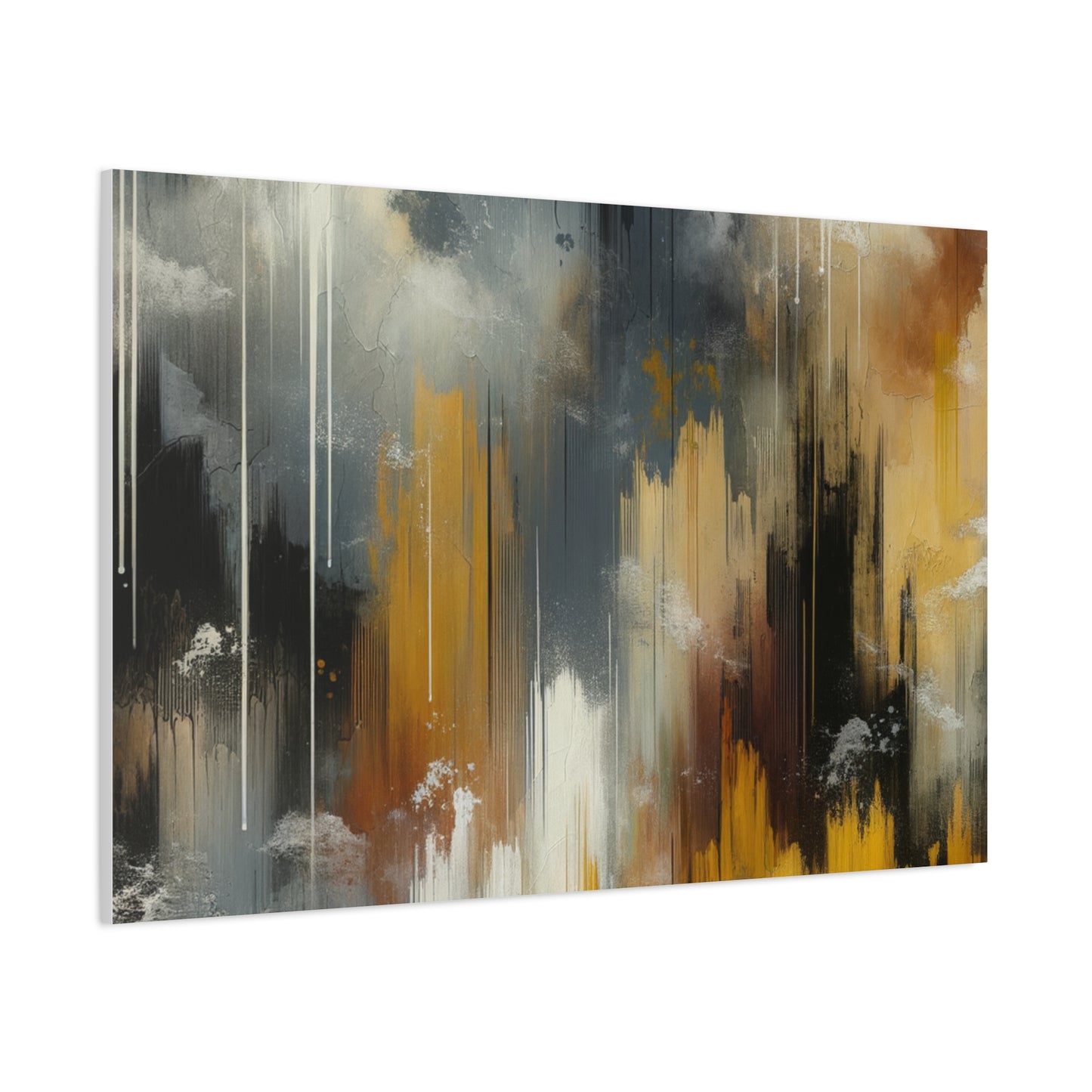 Abstract Drizzle - Matte Canvas, Stretched, 1.25"