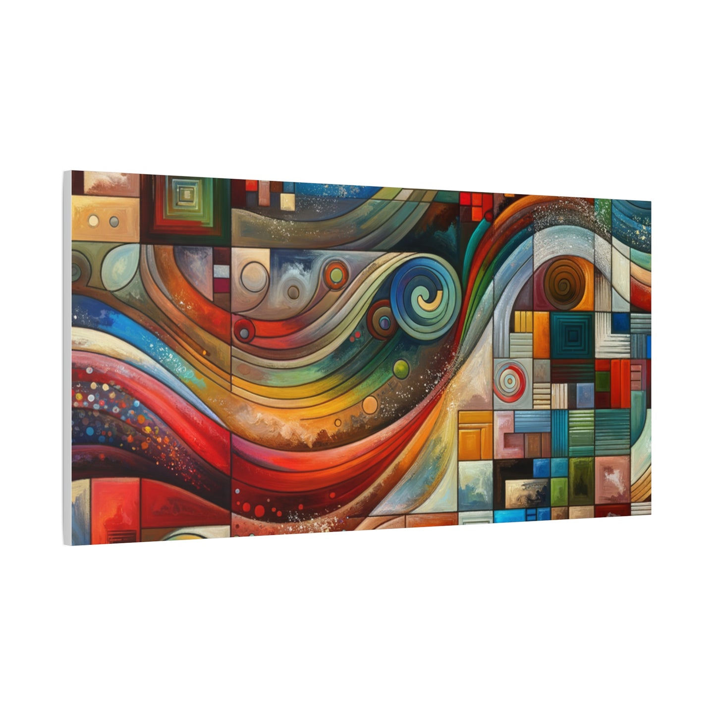 Abstract Geometric Wave - Matte Canvas, Stretched, 1.25"