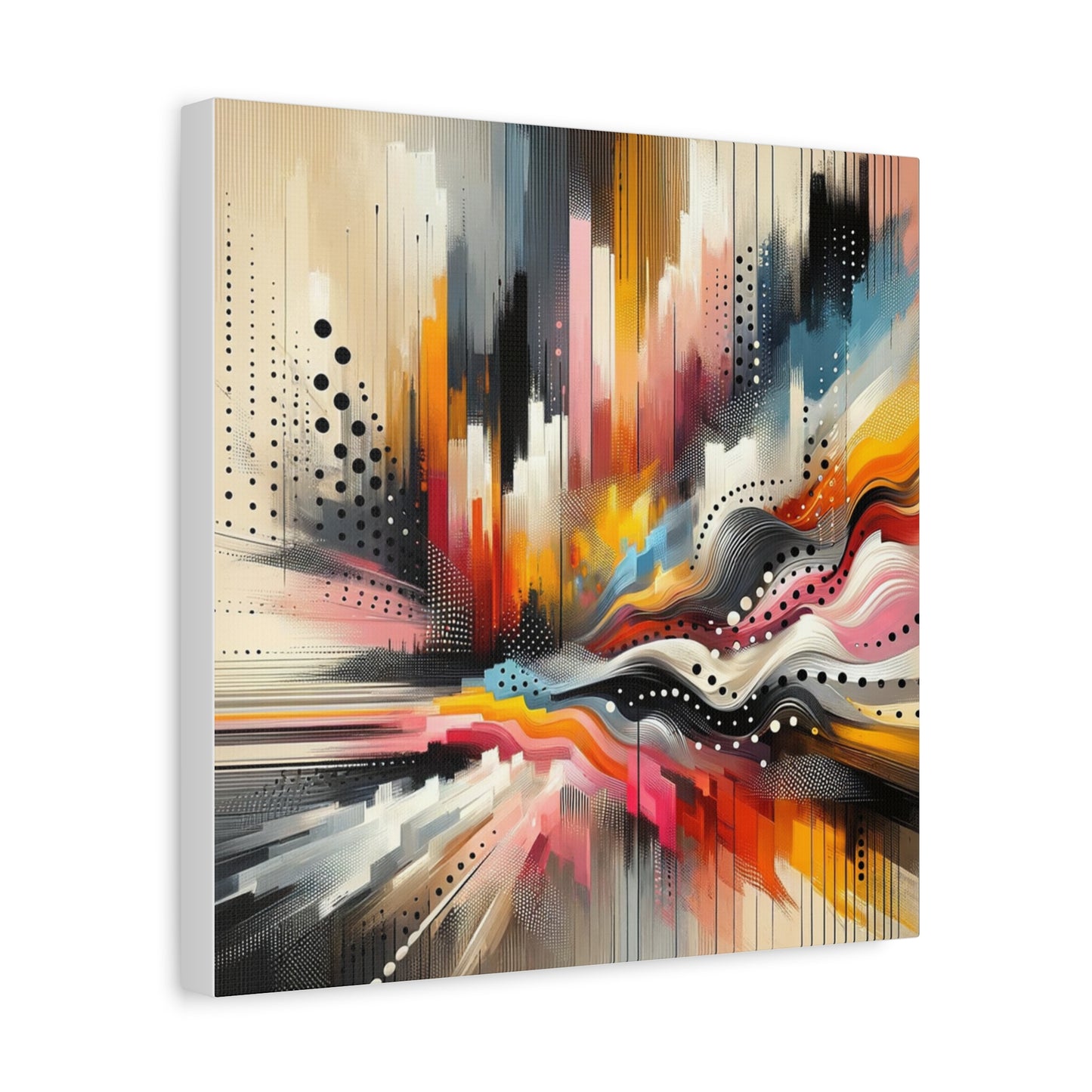 Abstract Color Symphony - Matte Canvas, Stretched, 1.25"