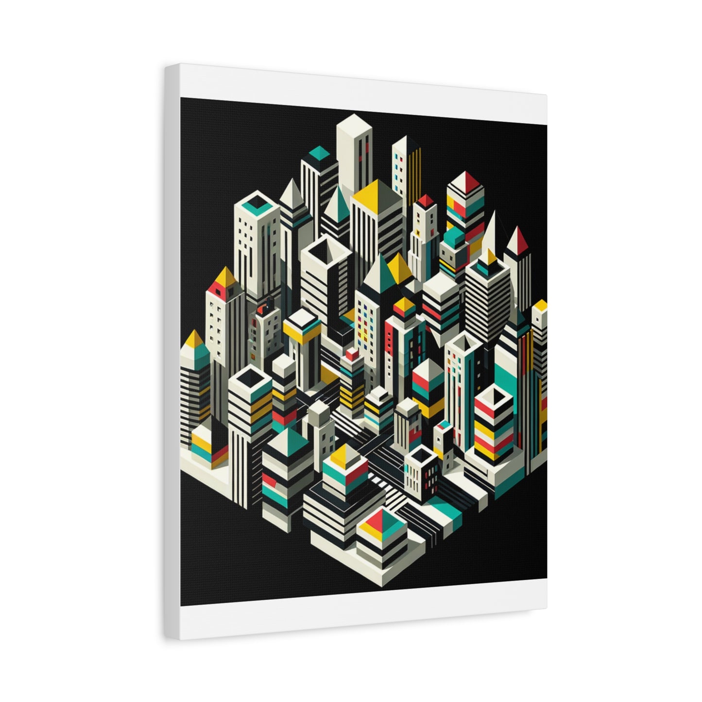 Cityscape Abstraction - Matte Canvas, Stretched, 1.25"