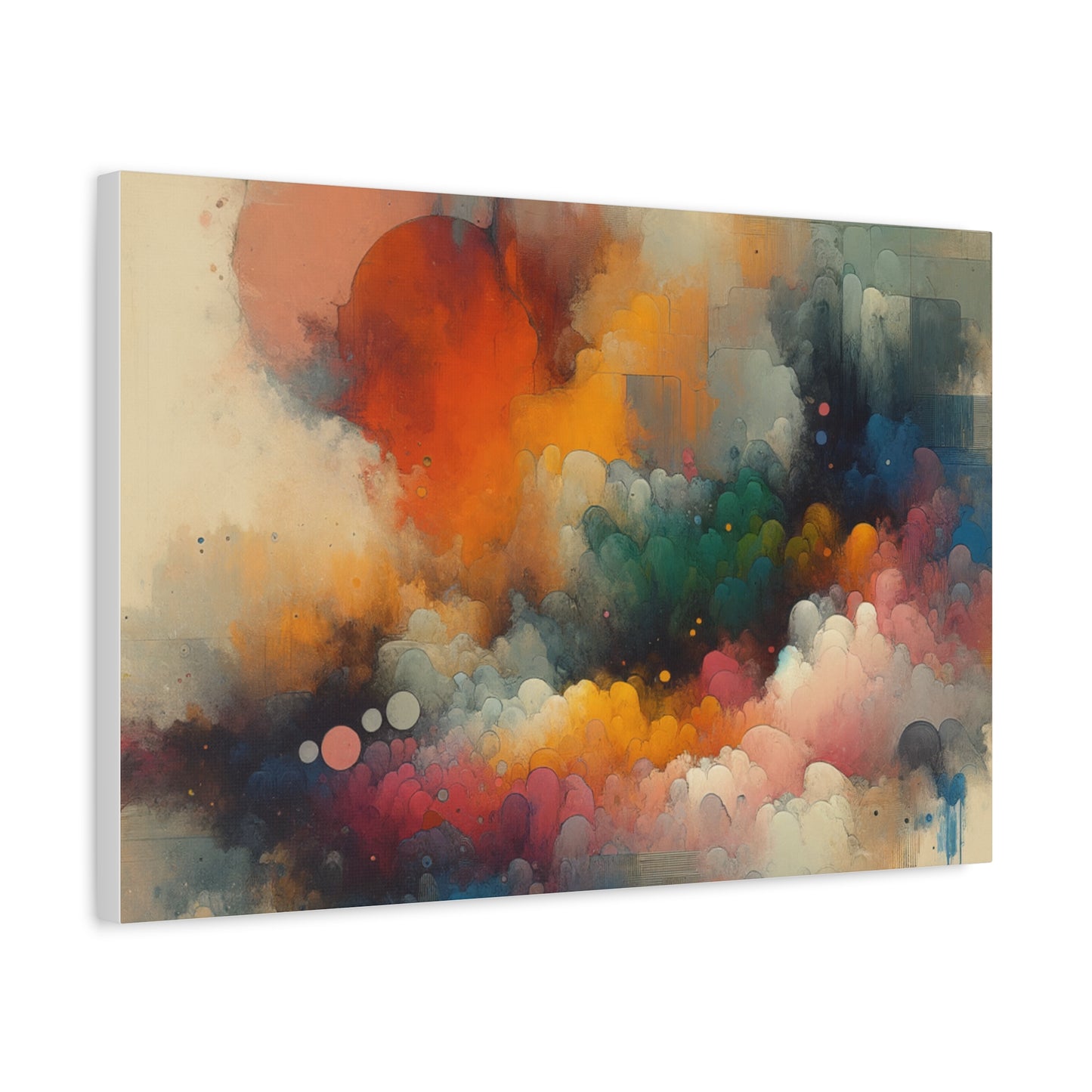 Colorful Abstract Clouds - Matte Canvas, Stretched, 1.25"