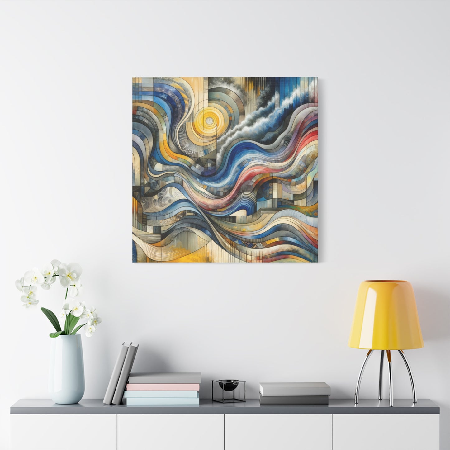 Abstract Waves - Matte Canvas, Stretched, 1.25"