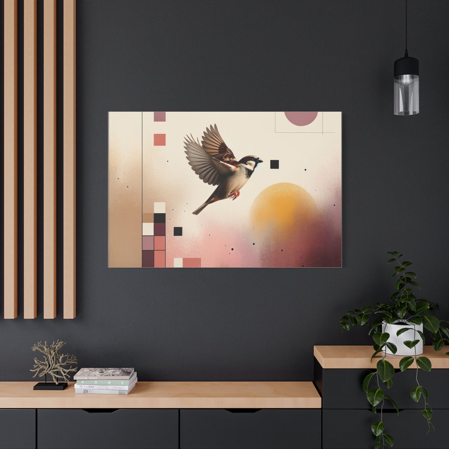 Sparrow Flight - Matte Canvas, Stretched, 1.25"