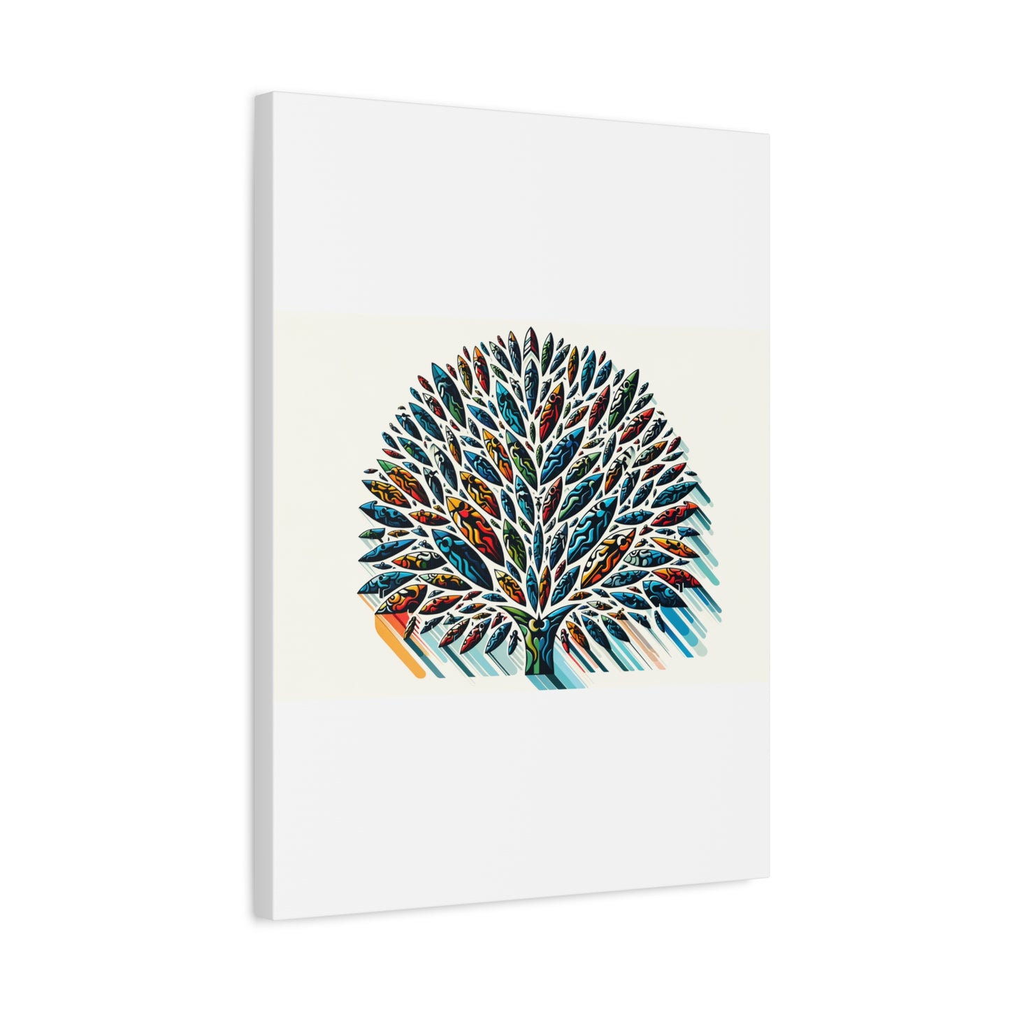 Colorful Leaf Tree - Matte Canvas, Stretched, 1.25"