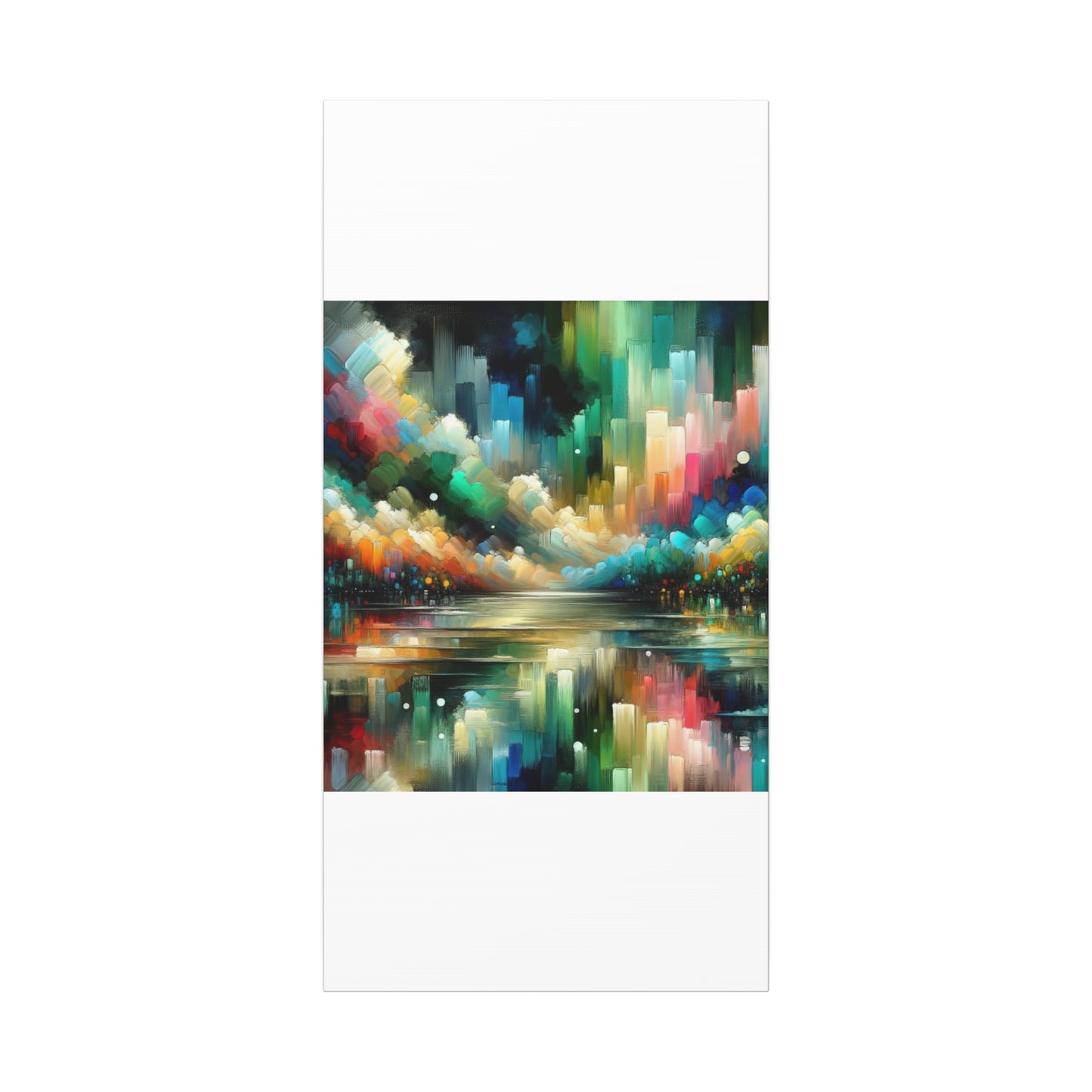 Colorful Abstract Skyline - Matte Canvas, Stretched, 1.25"