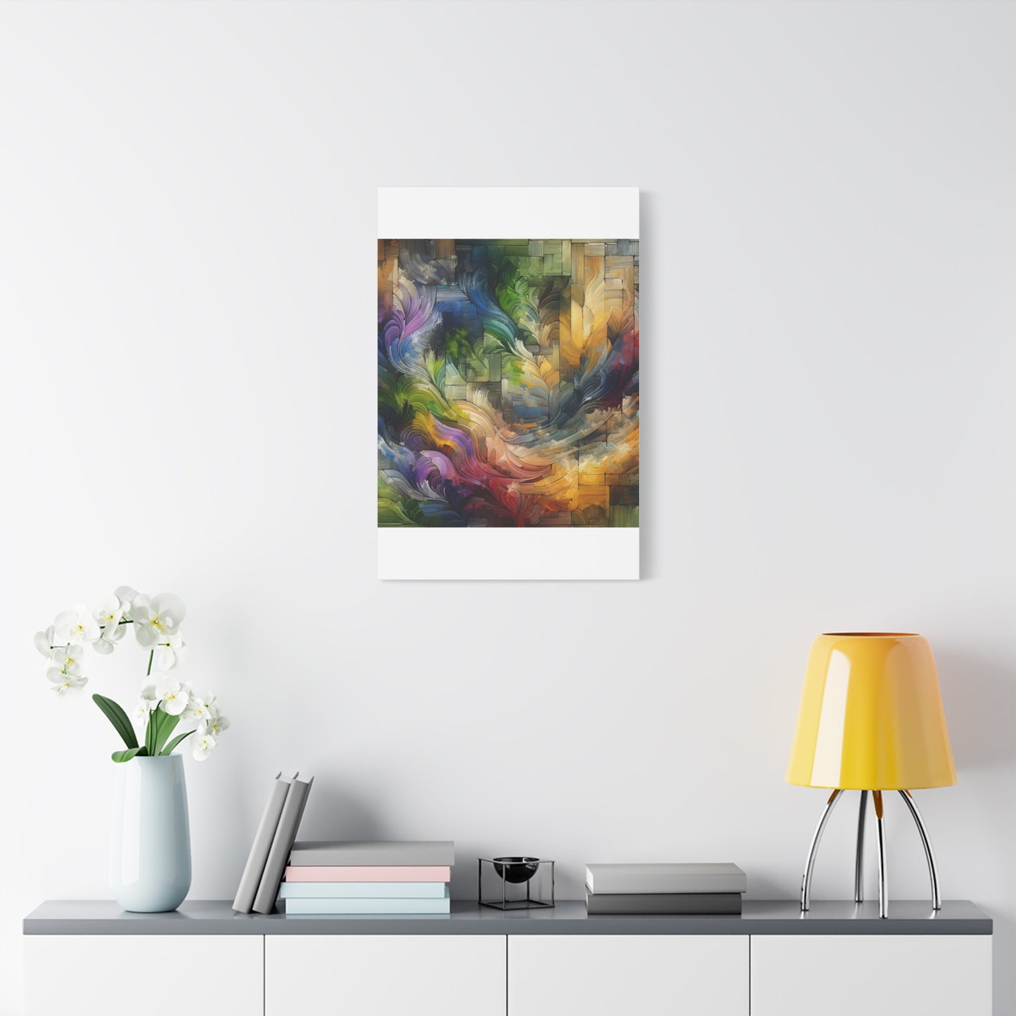 Colorful Abstract Swirls - Matte Canvas, Stretched, 1.25"