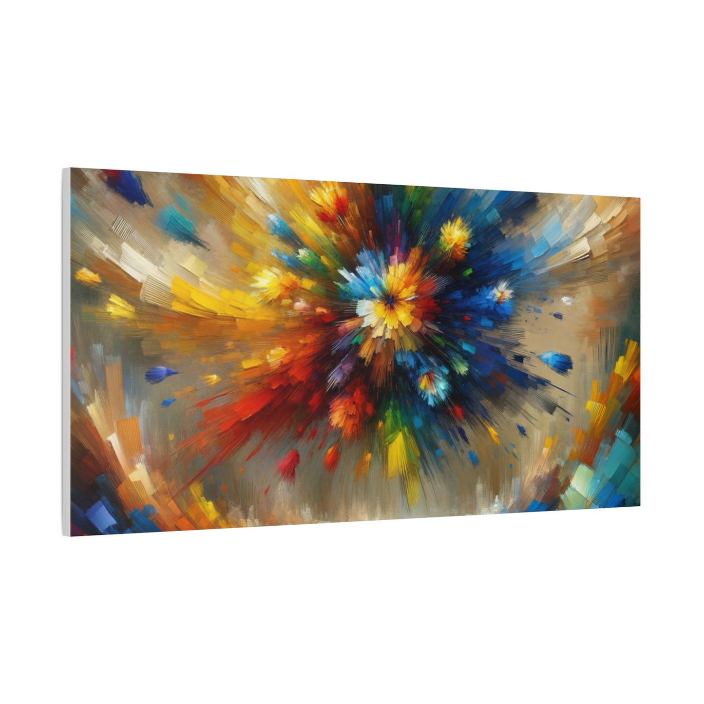 Abstract Burst of Colors - Matte Canvas, Stretched, 1.25"