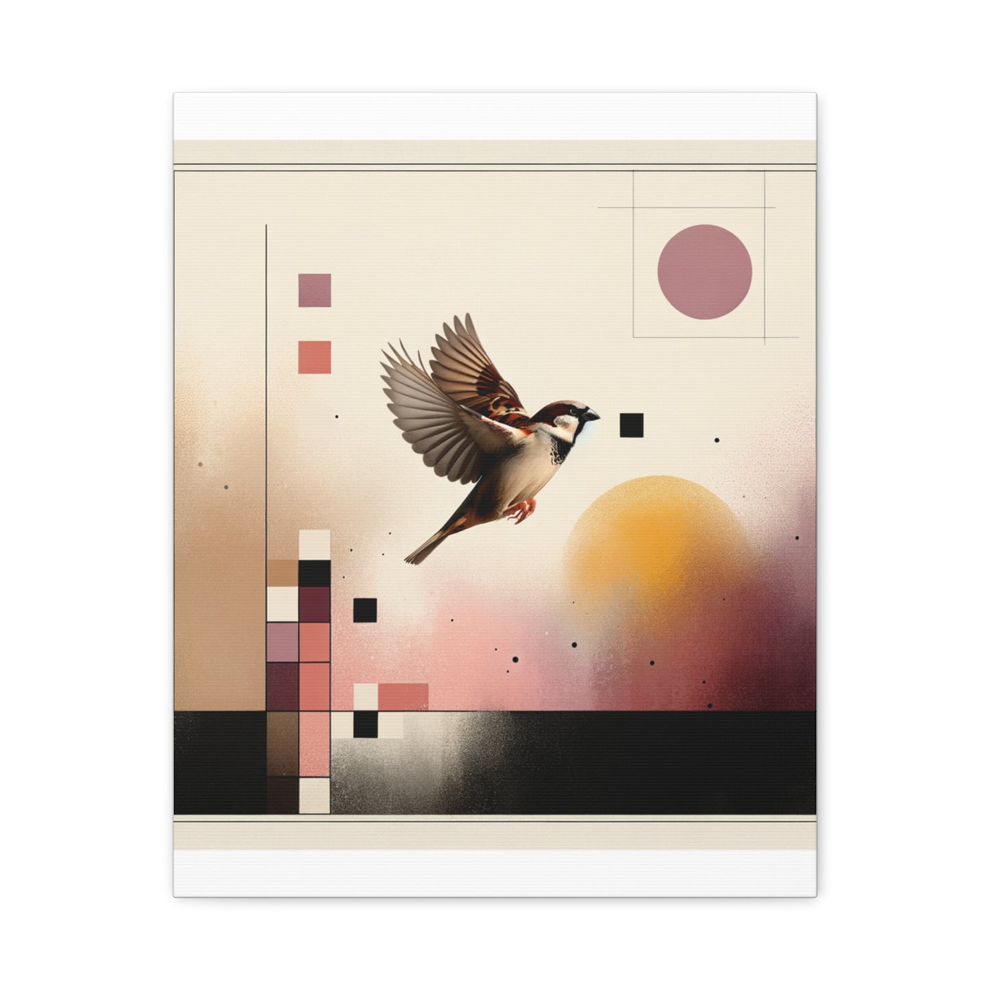 Sparrow Flight - Matte Canvas, Stretched, 1.25"