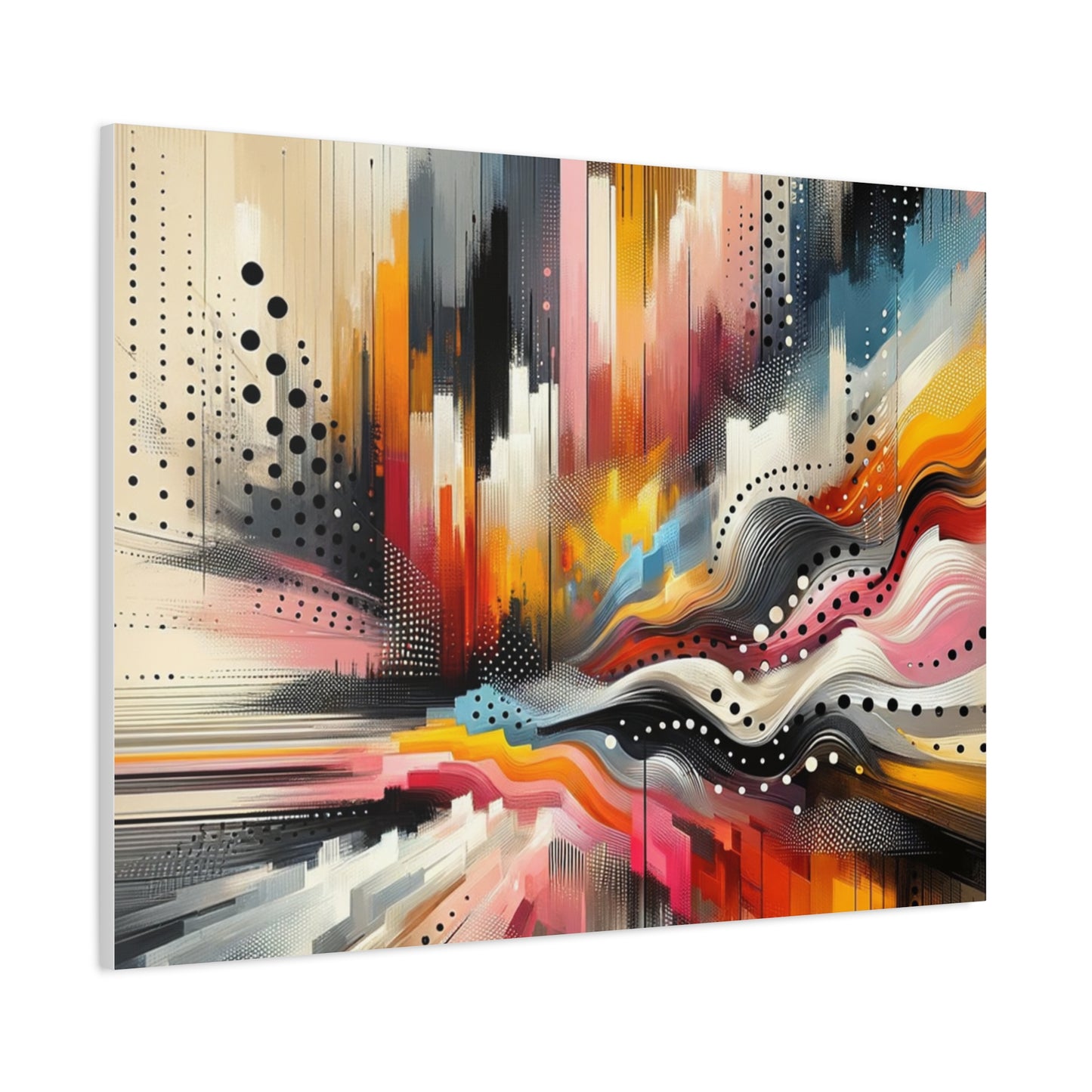 Abstract Color Symphony - Matte Canvas, Stretched, 1.25"