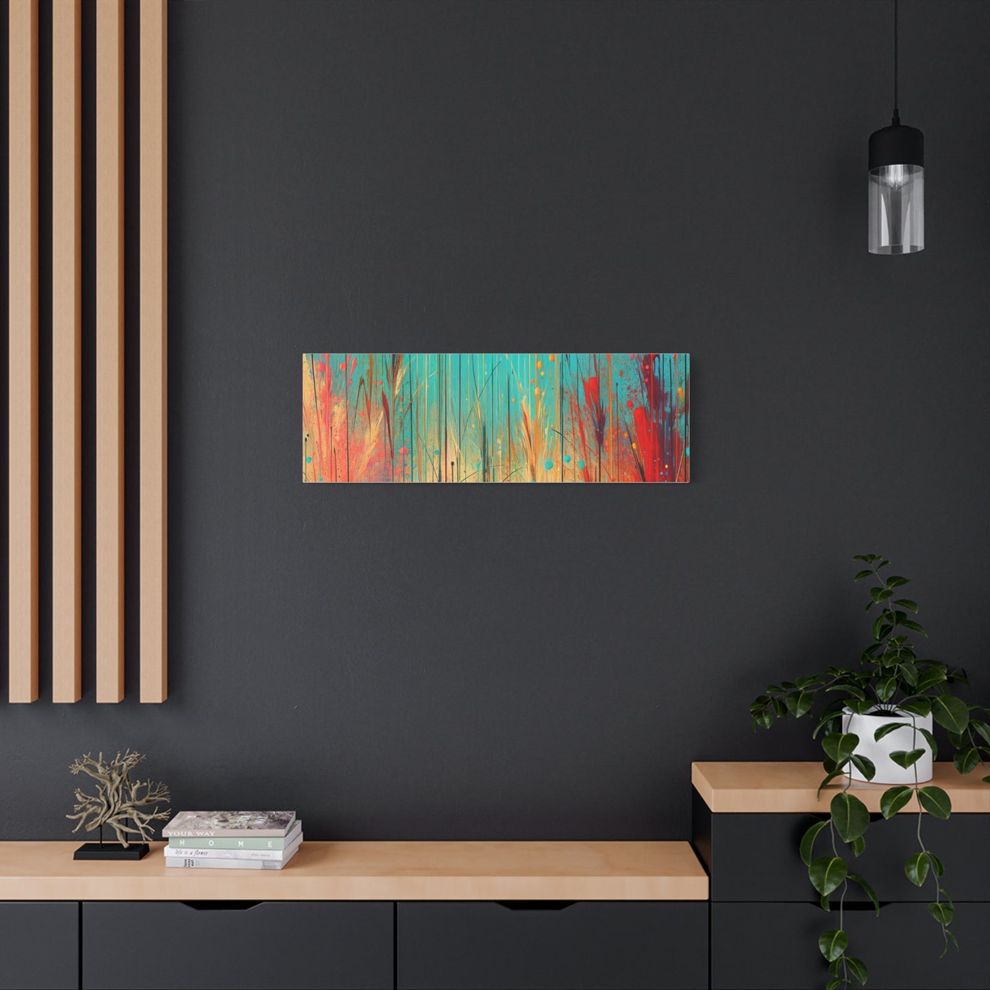 Vibrant Abstract Landscape - Matte Canvas, Stretched, 1.25"