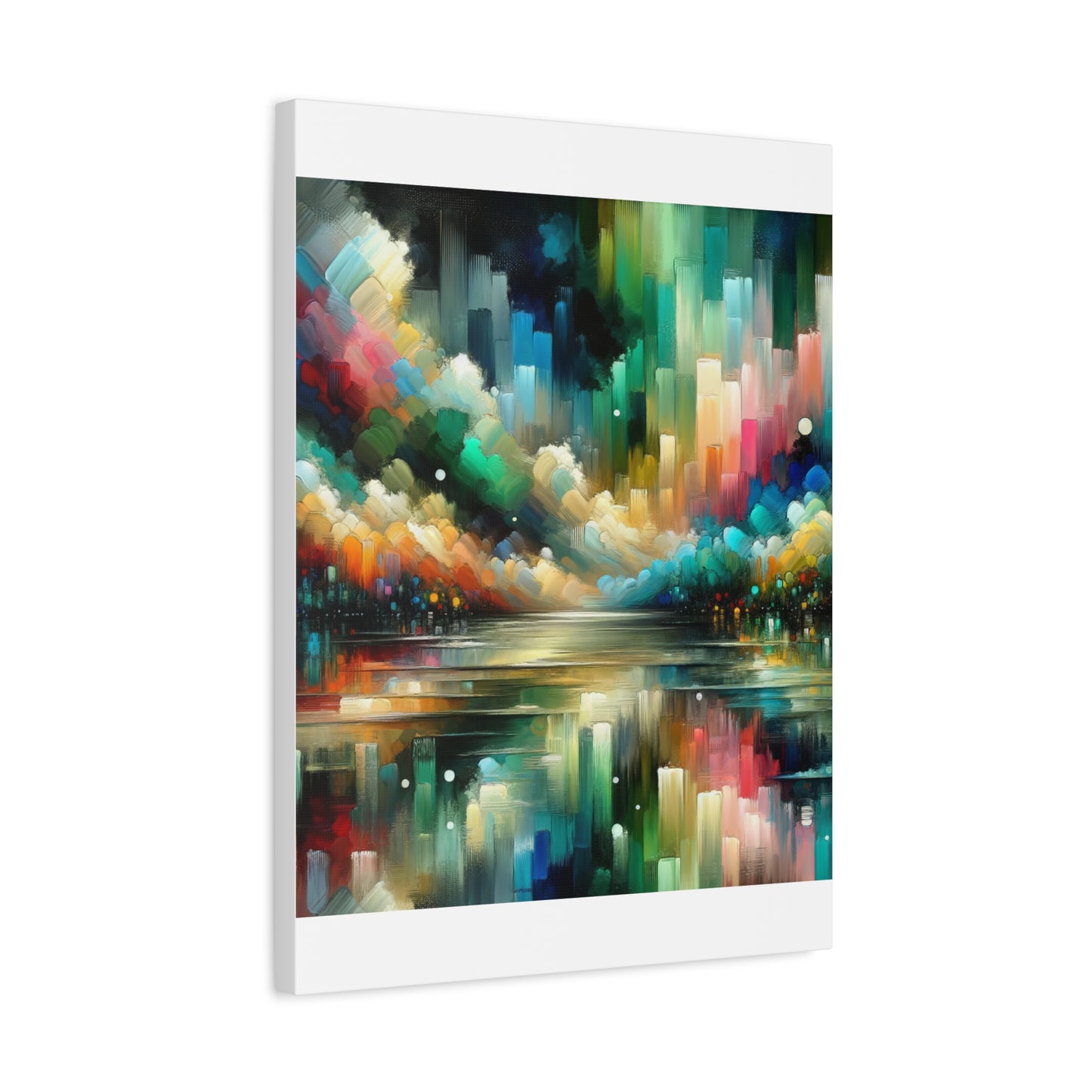 Colorful Abstract Skyline - Matte Canvas, Stretched, 1.25"