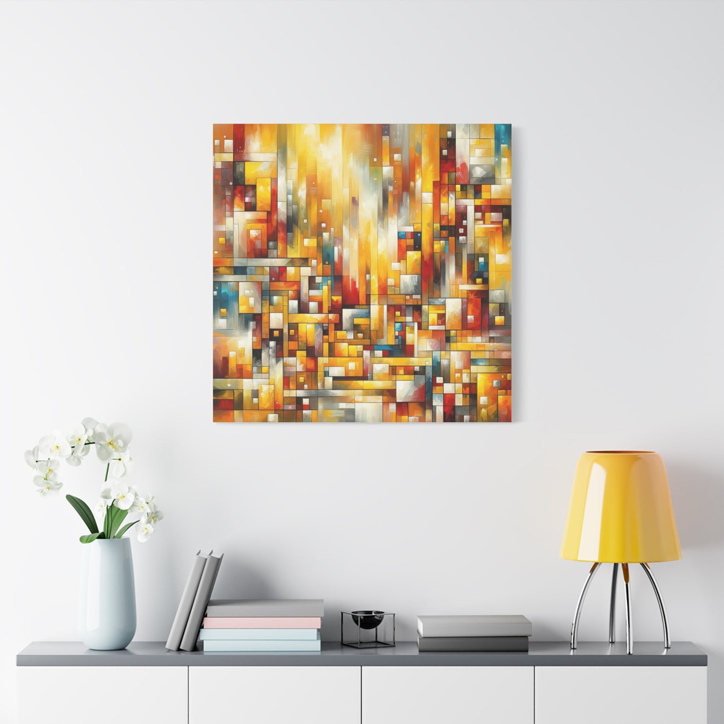 Abstract Geometric Burst - Matte Canvas, Stretched, 1.25"