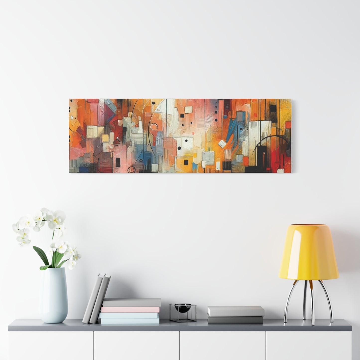 Abstract Geo Art - Matte Canvas, Stretched, 1.25"