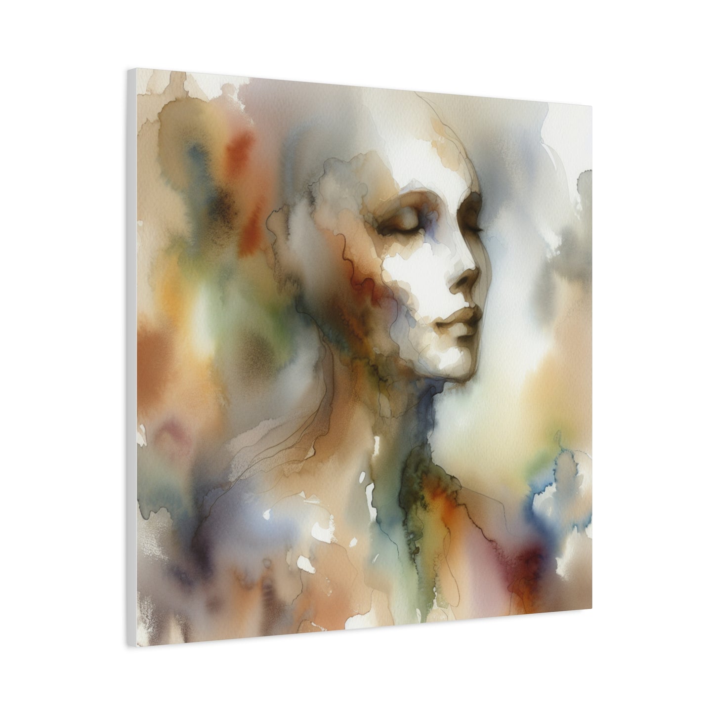 Dreamy Watercolor Portrait - Matte Canvas, Stretched, 1.25"