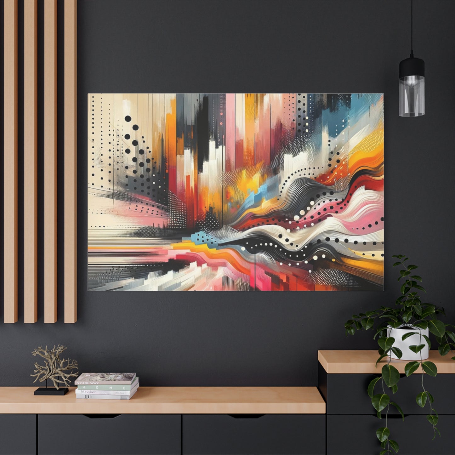 Abstract Color Symphony - Matte Canvas, Stretched, 1.25"